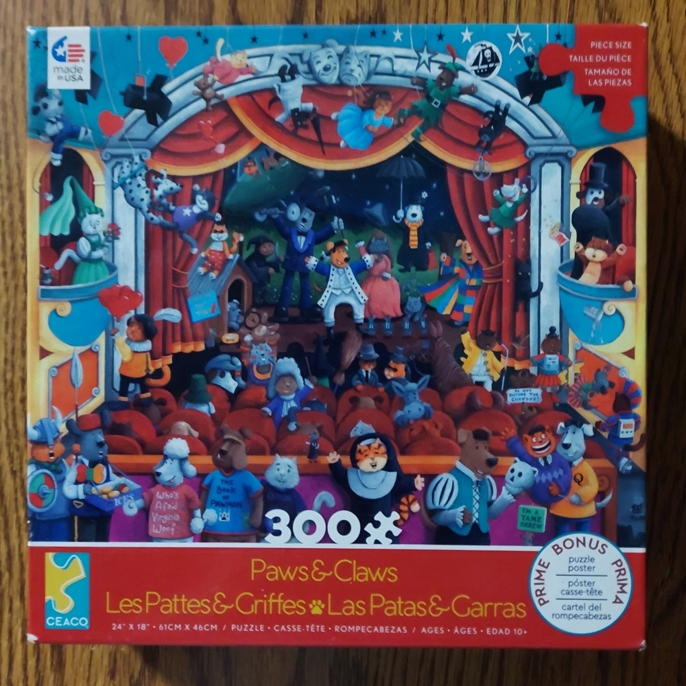 Ceaco "Paws & Claws" - 300 Piece Puzzle